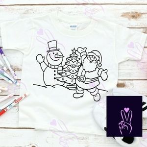 Holiday Kids Coloring Shirt